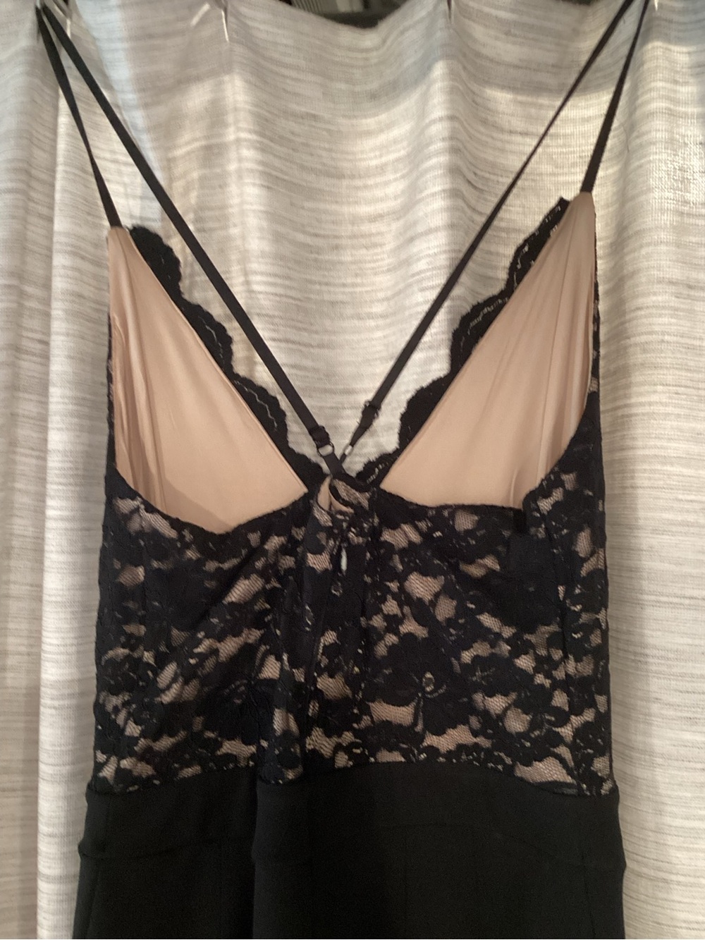 Express Black Lace Bodice plunge neck trouser Jumpsuit - Picture 5 of 6